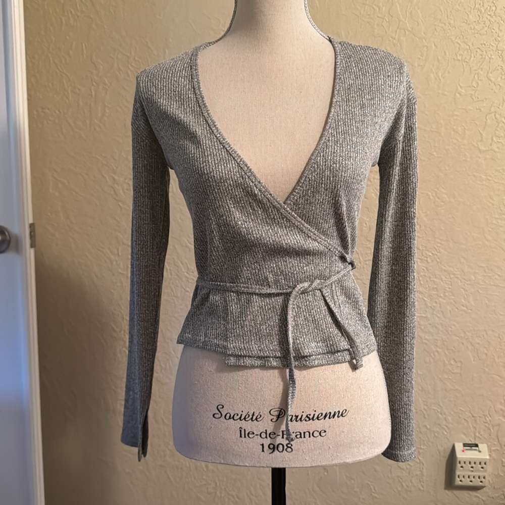 Saturday Sunday for Anthropologie light Gray Knit set size Small NWT
